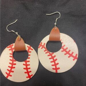 Baseball Pattern Earrings